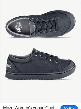Mozo Women's Vegan Chef Crew Shoes Sneakers Sz 9.5 Worn 1X